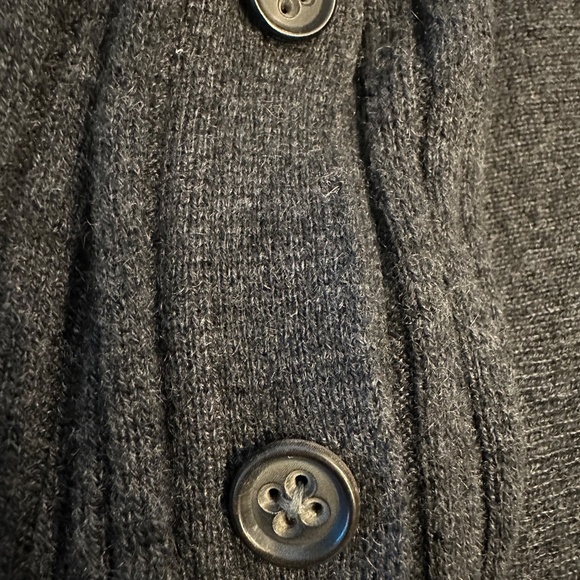 A CHARCOAL GREY BUTTON UP VEST - Picture 7 of 7